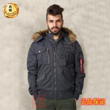 美国正品阿尔法ALPHA MA-1带帽欧洲特别版飞行夹克 可拆帽 