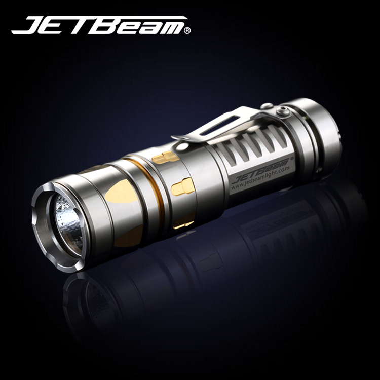 JETBeam捷特明 TCR20 钛合金手电 500流明 强光手电 户外手电筒