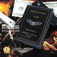 美国飞行员配发 超薄真皮驾驶证套 证件卡包防消磁多卡位纯皮钱夹