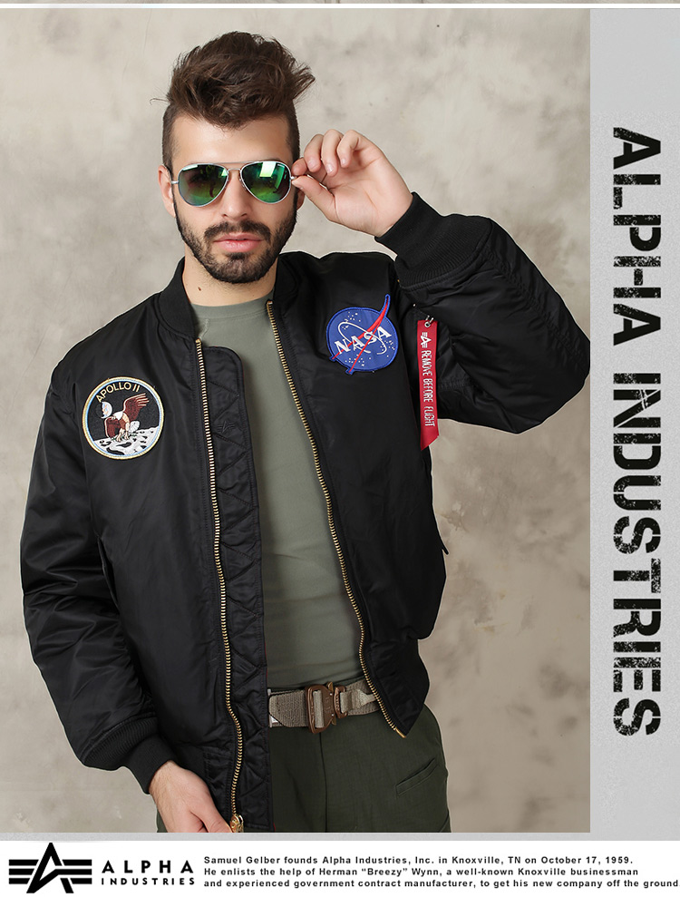 美国正品阿尔法Alpha MA-1阿波罗登月版飞行夹克