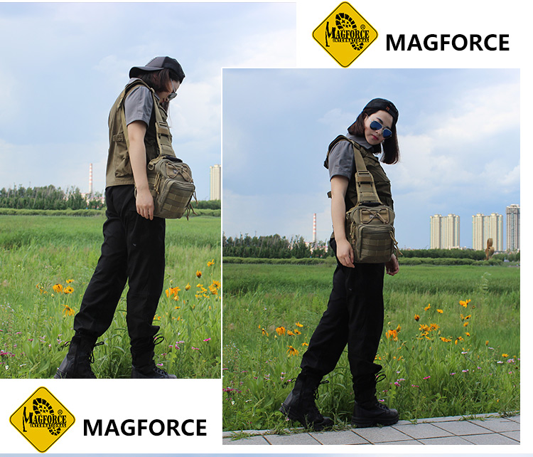 正品麦格霍斯MagForce台湾马盖先0419单肩包汉堡胸包手提斜跨背包