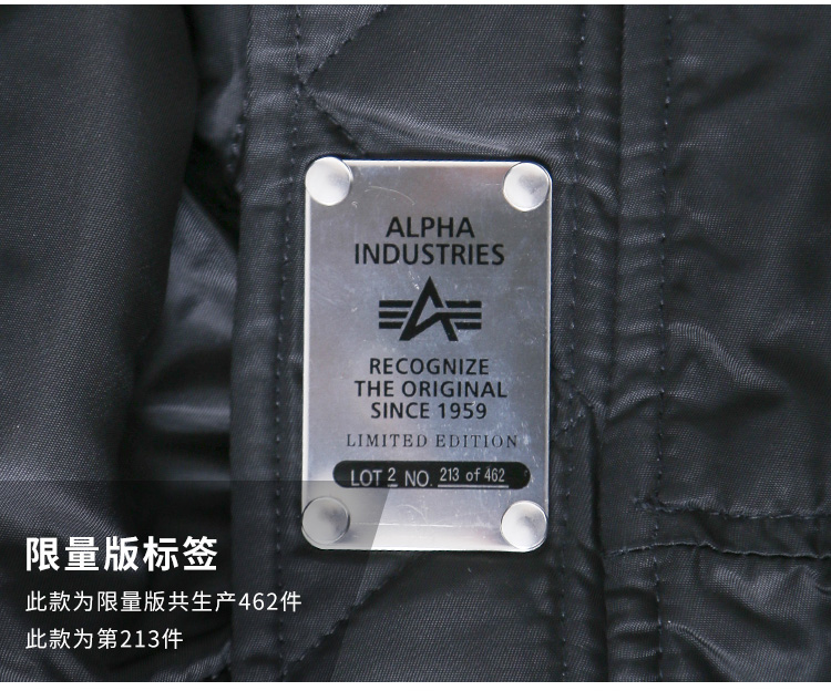 美国阿尔法Alpha男士外套MA-1刺绣帝王雄鹰纪念版MA1户外飞行夹克
