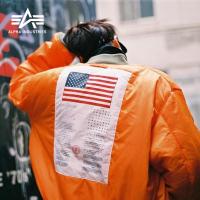 美国正品阿尔法 Alpha Ma-1 Blood Chit带血符飞行夹克 经典版  国旗版