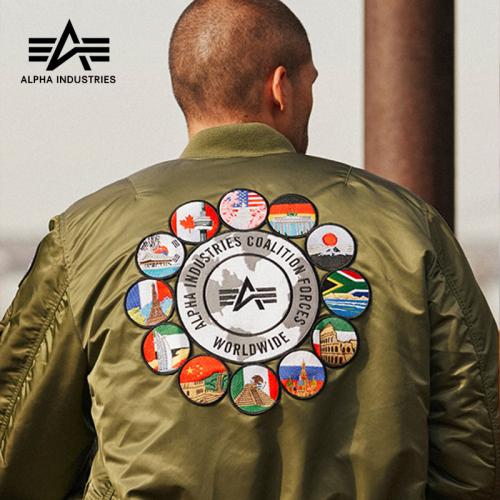ALPHA INDUSTRIES美国阿尔法工业空军飞行员夹克外套ma1联军飞行夹克修身夹克外套棉服