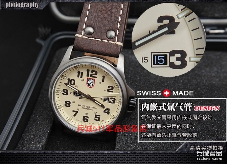 正品 美国鲁美诺斯luminox 手表 1927塔卡马战地系列防水夜光军表