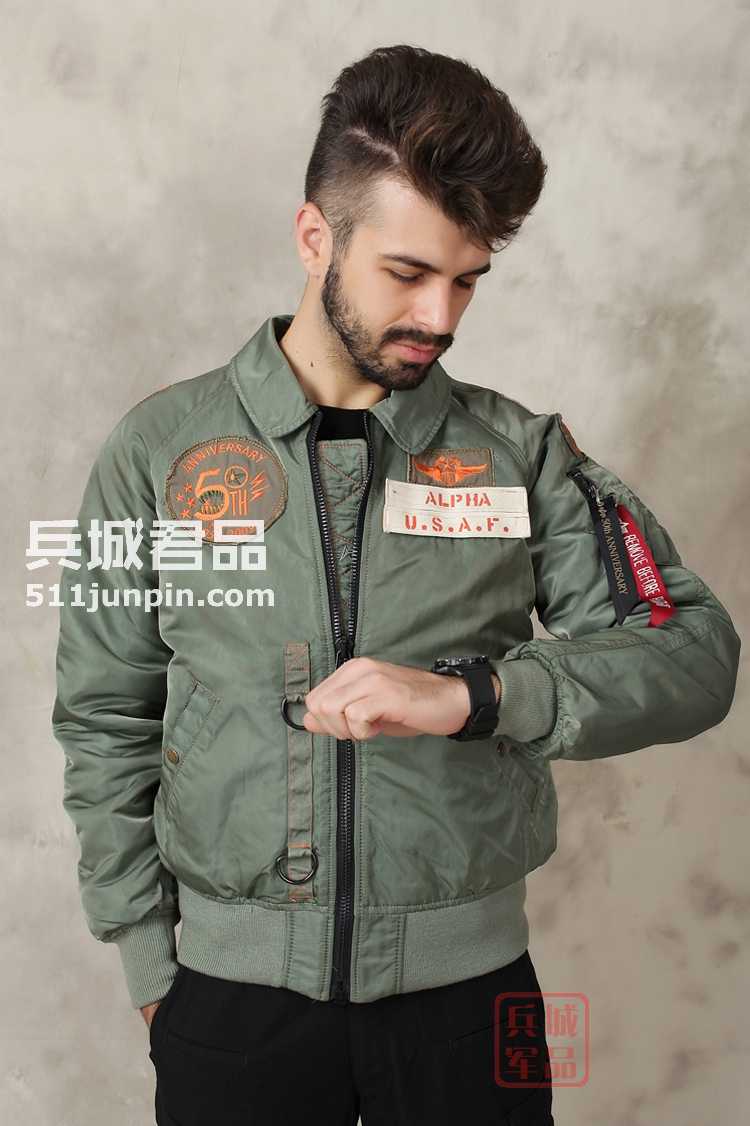 美国正品 ALPHA 阿尔法50周年纪念版 夹克