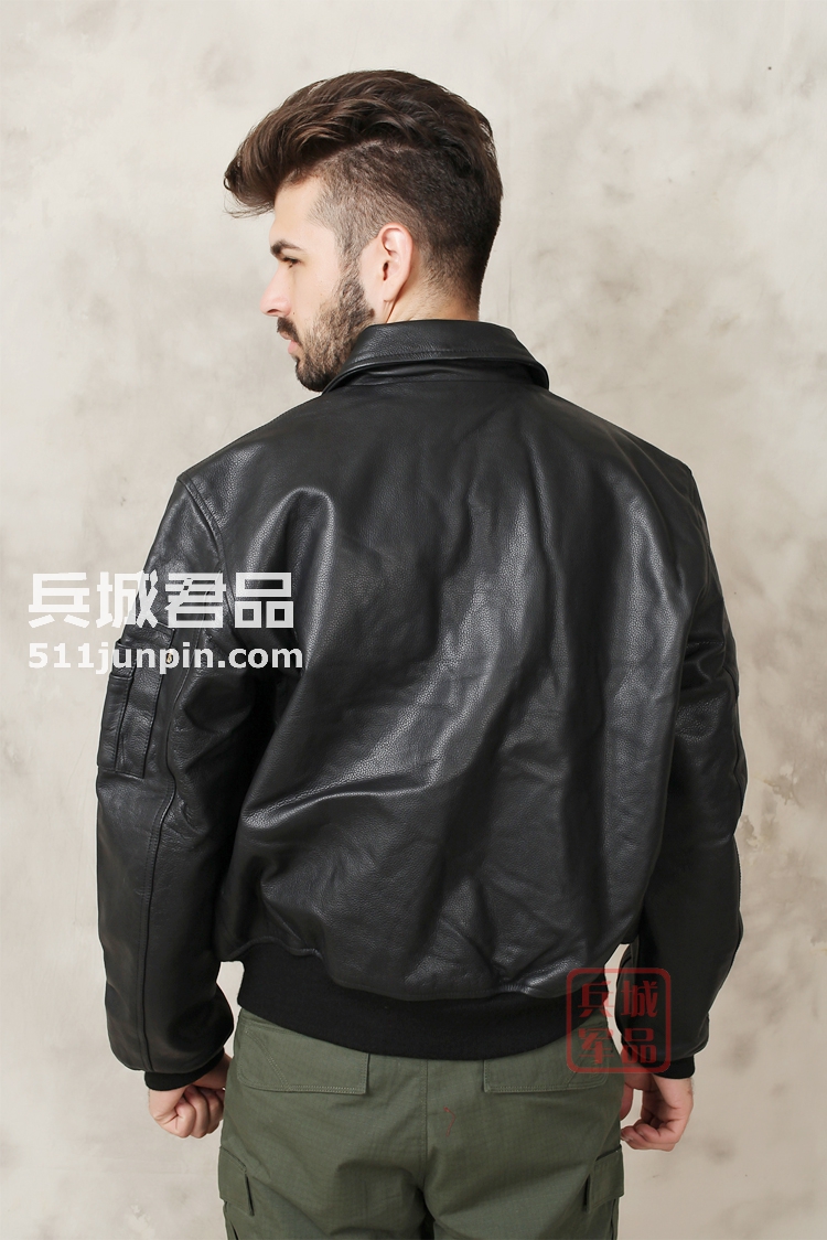 美国正品阿尔法Alpha CWU-45/P飞行员真皮衣 男骑士牛皮夹克