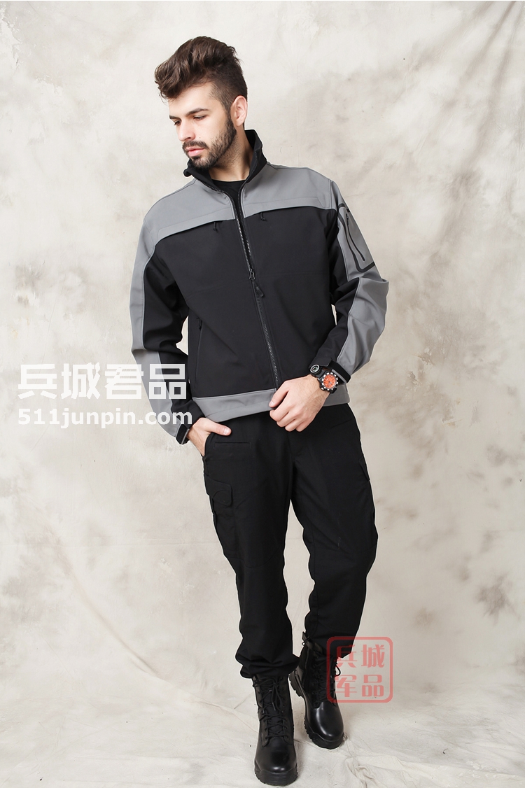 美国5.11正品 变色龙软壳 48099 男士保暖抓绒外套 511户外休闲衣