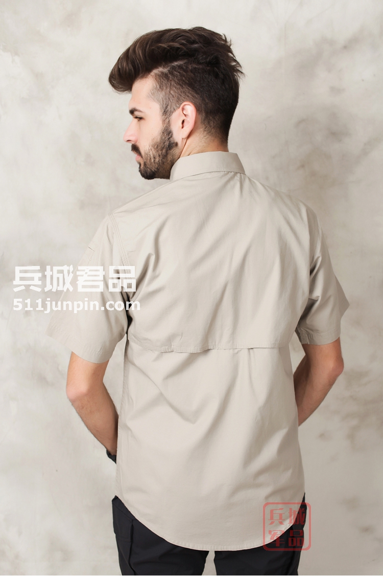 正品 美国5.11 71152 立领纯棉男士 511衬衫透气战术特勤休闲短袖