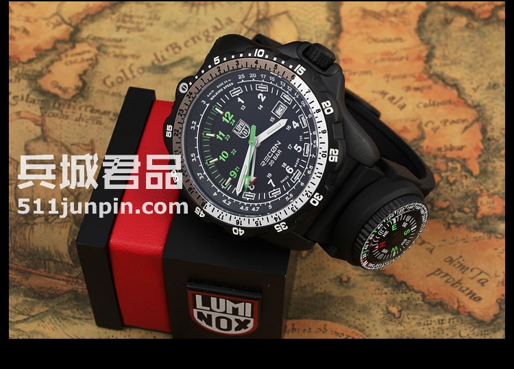 瑞士Luminox鲁美诺斯8831.KM导航专家军表防水男正品户外计时手表