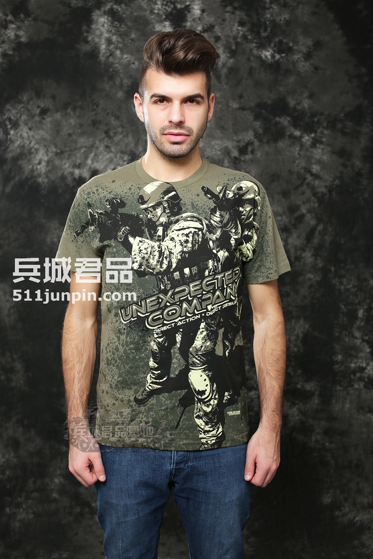 美国正品7.62design男士纯棉短袖 户外军迷情侣t恤 全副武装2430
