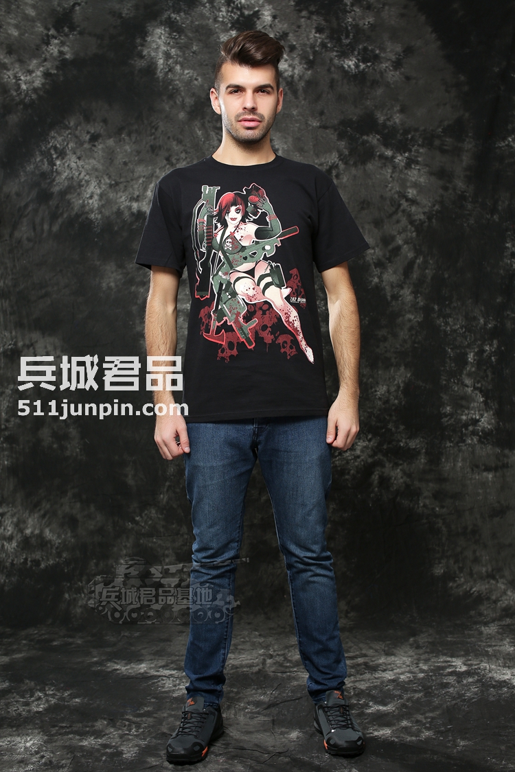 美国正品7.62design军事男短袖 户外军迷特种兵t恤 性感女神1437