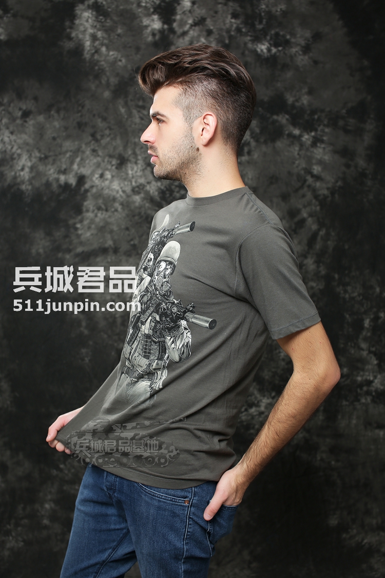 美国正品7.62design男式短袖t恤 个性潮牌军迷t恤  暴力觉醒  17564