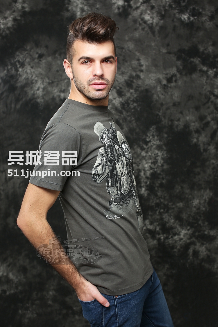 美国正品7.62design男式短袖t恤 个性潮牌军迷t恤  暴力觉醒  17564