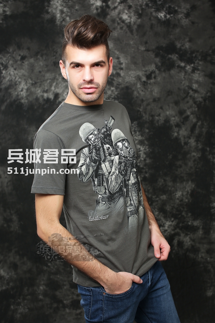美国正品7.62design男式短袖t恤 个性潮牌军迷t恤  暴力觉醒  17564