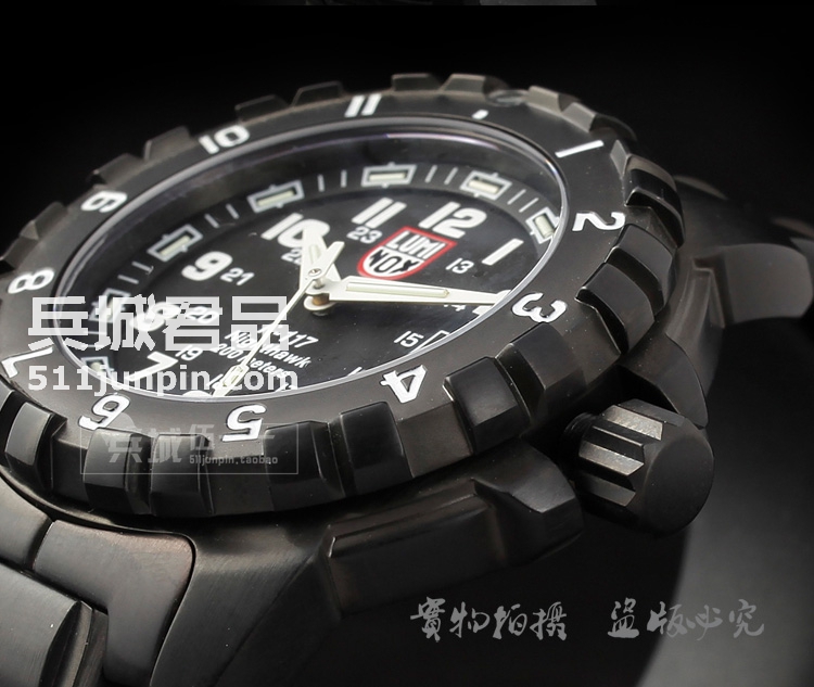 Luminox 鲁美诺斯男军表 F-117 6402夜鹰飞行员夜光潜水军表