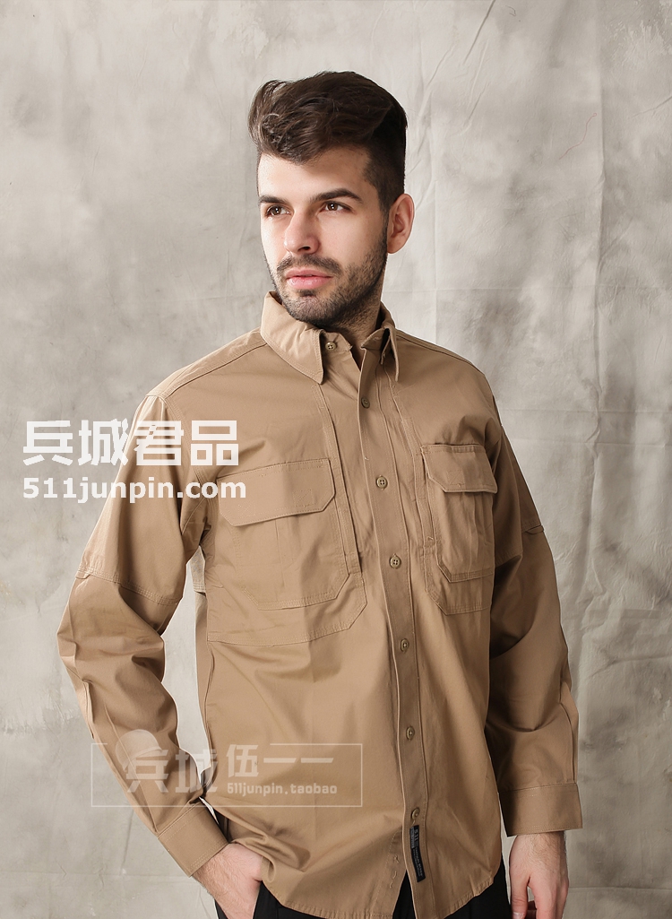 美国正品5.11 （511）72157 特勤棉质衬衫耐磨排汗长袖衬衫透气男