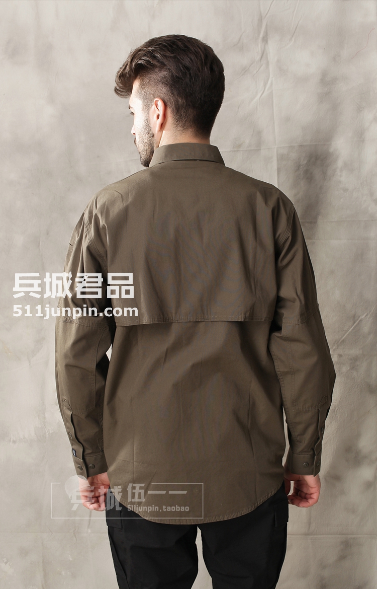 美国正品5.11 （511）72157 特勤棉质衬衫耐磨排汗长袖衬衫透气男