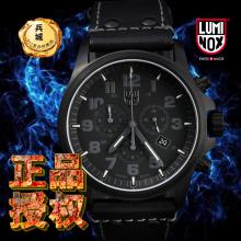 瑞士正品luminox鲁美诺斯1941.BO三针防水军表真皮表带商务表男表