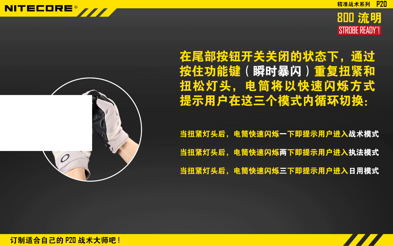 NITECORE奈特科尔P20P10强光充电L2T6手电筒进口LED骑行户外防水