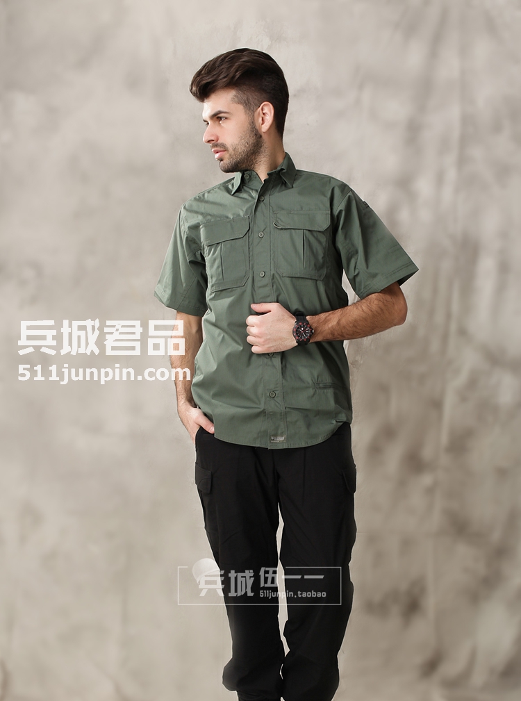 美国正品黑鹰Blackhawk 88TS02 短袖格子衬衫