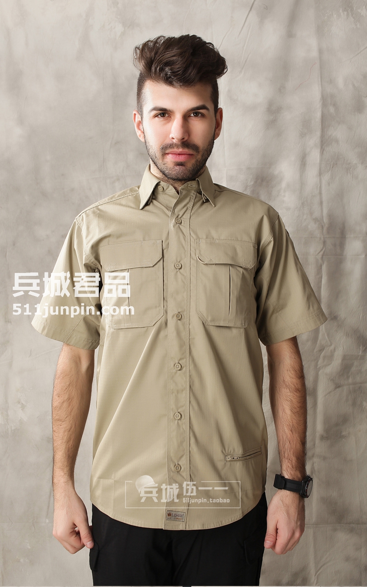 美国正品黑鹰Blackhawk 88TS02 短袖格子衬衫