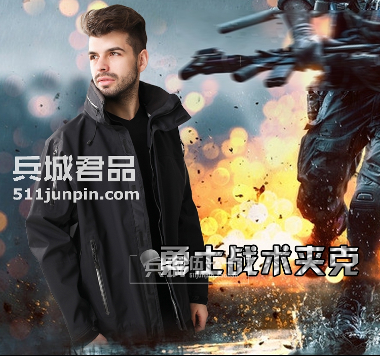 美国正品BLACKHAWK 82ES00 黑鹰防风防雨硬壳冲锋衣夹克外套