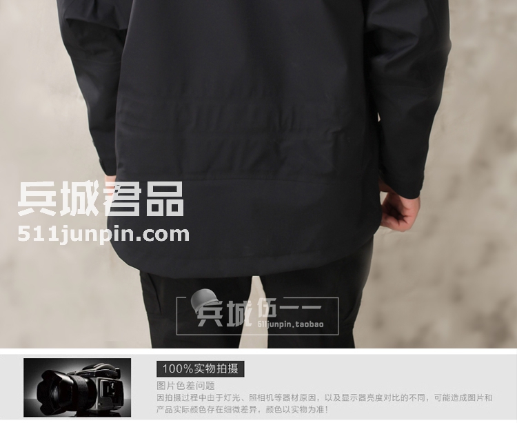 美国正品BLACKHAWK 82ES00 黑鹰防风防雨硬壳冲锋衣夹克外套