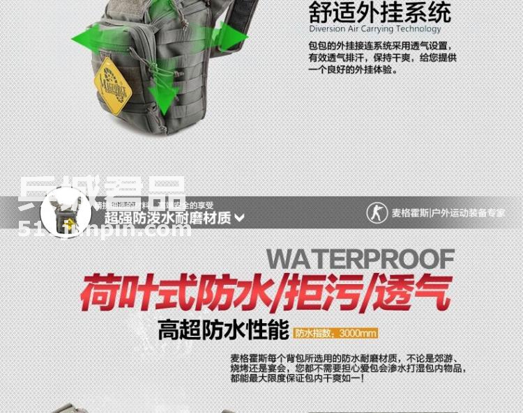 麦格霍斯MagForce正品台湾马盖先军迷战术装备0424多功能塘鹅鞍袋