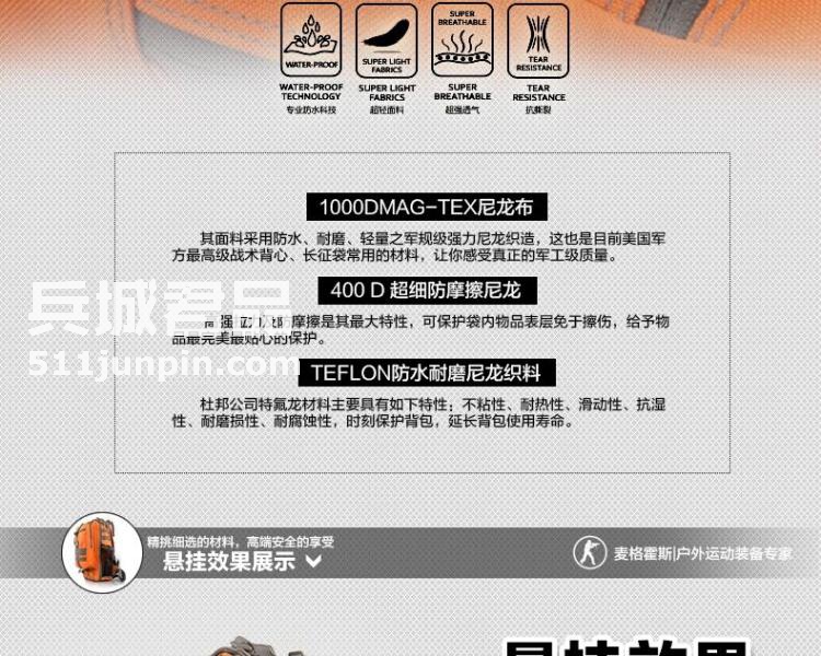 麦格霍斯MagForce正品台湾马盖先军迷战术装备0517军规城市双肩包