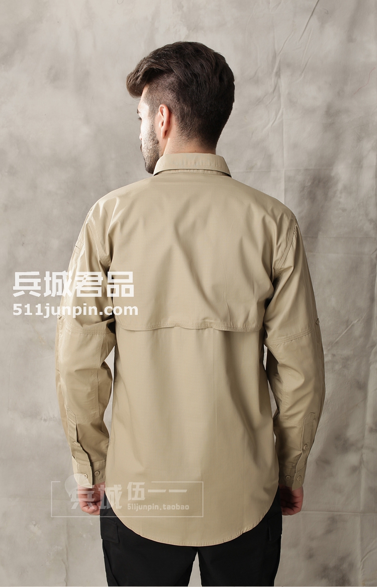 美国511 轻便长袖格子特男士衬衫 72175