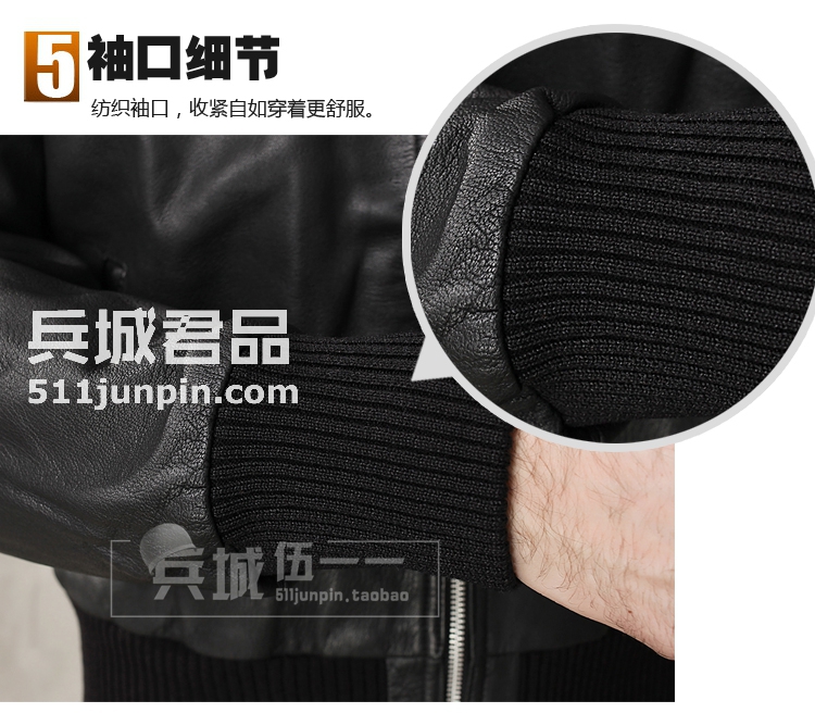 全新德军飞行夹克德国原品飞行员夹克皮衣皮夹克德军原品正品皮衣