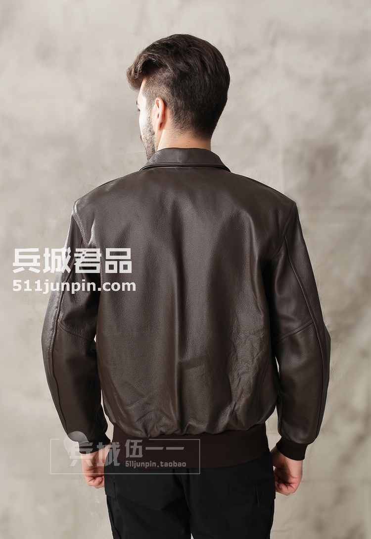 美国正品cockpit A2飞行员服 时尚机车皮衣羊皮夹克飞行夹克