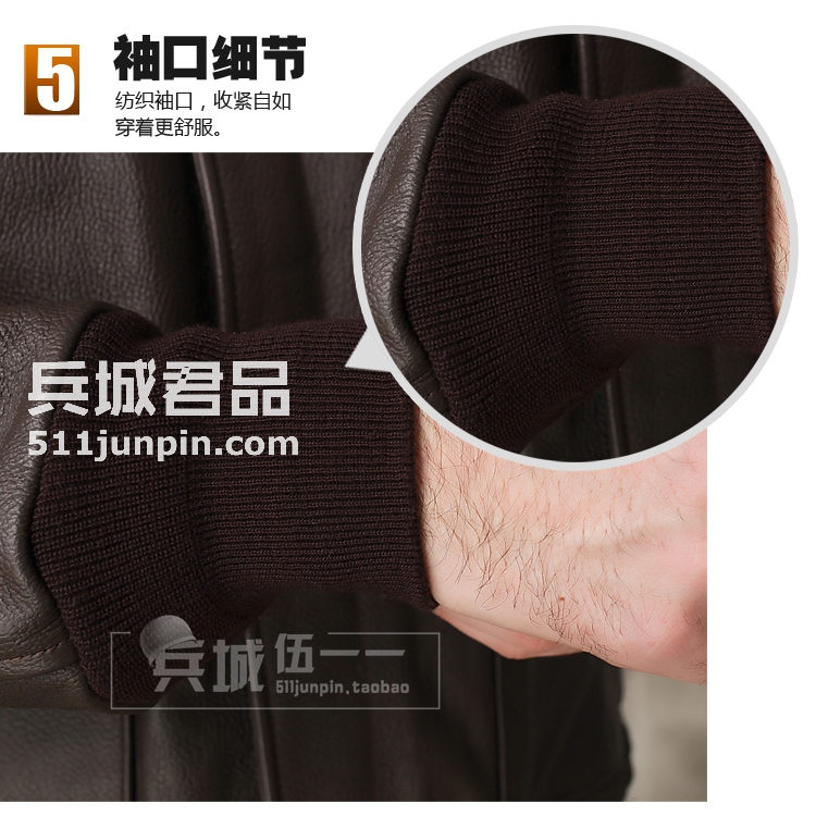美国正品cockpit A2飞行员服 时尚机车皮衣羊皮夹克飞行夹克