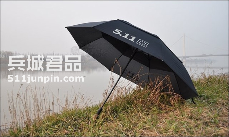 美国5.11-50069 钛灰色双层超大遮阳雨伞