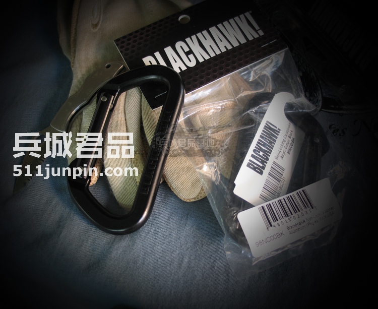 美国黑鹰BlackHawk 美军专用安全扣 98NC00BK 外挂钩 户外登山扣