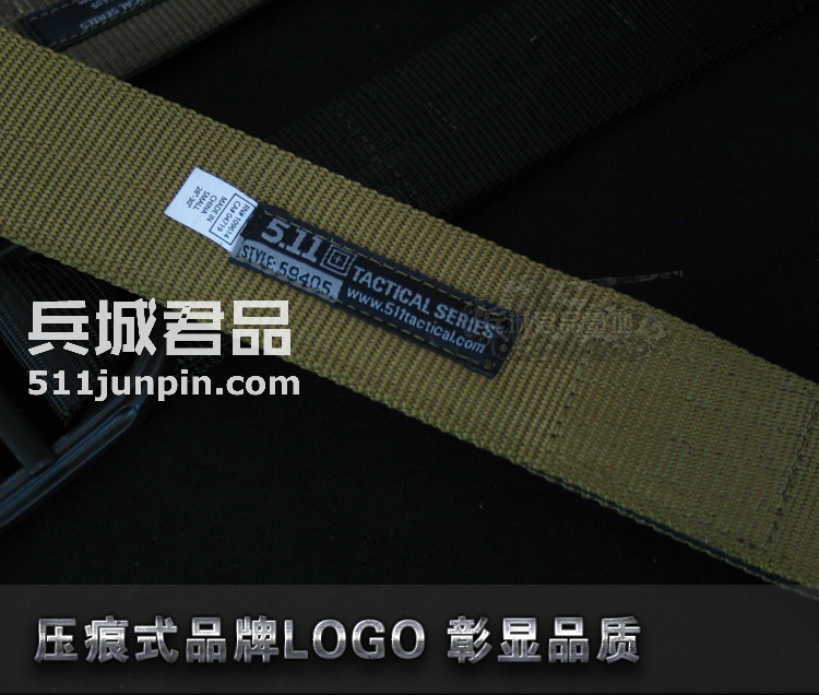 正品授权美国 5.11 大号腰带 59405 特勤尼龙帆布腰带现货尺码