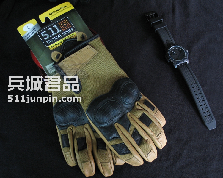 正品 美国5.11男士战术舒适硬壳手套 511全指山羊皮手套新品59354