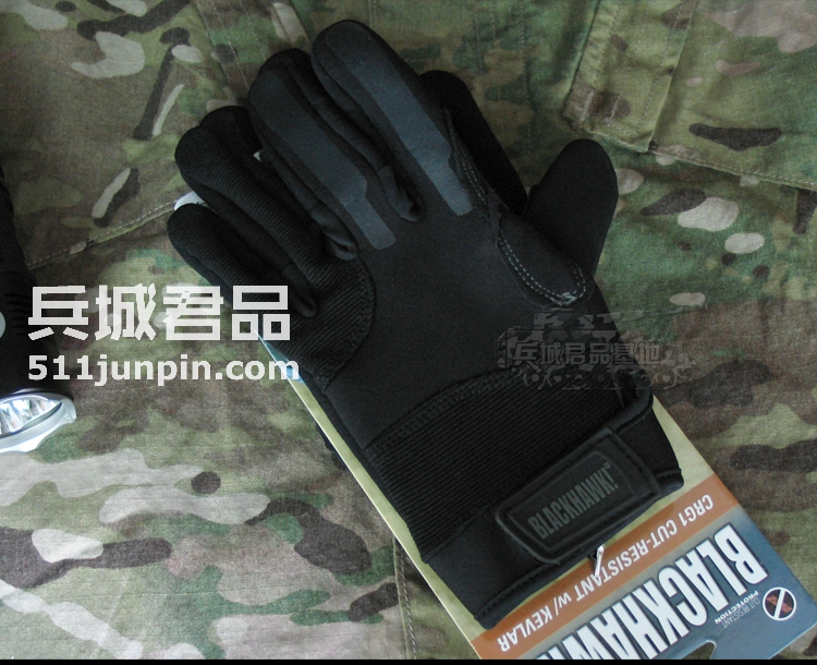 正品黑鹰Blackhawk CRG1 凯夫拉纤维耐割巡逻手套 特勤手套8152