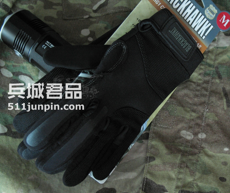 正品黑鹰Blackhawk CRG1 凯夫拉纤维耐割巡逻手套 特勤手套8152