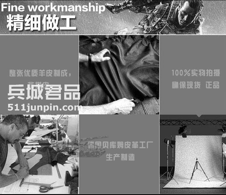 正品德军灰色军版 山羊皮手套 德国战术手套 军迷户外手套