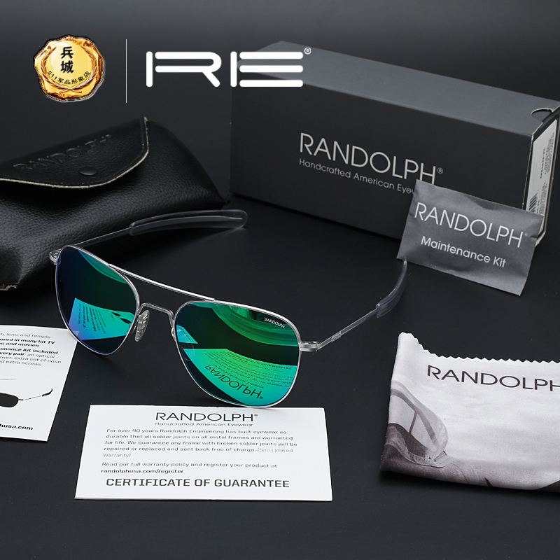 正品美国Randolph兰道夫 协和机系列 镀膜PC镜片 太阳镜84667