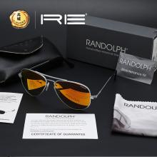 正品美国 RANDOLPH蓝道夫协和机雷朋款 高档镀膜PC眼镜 太阳镜