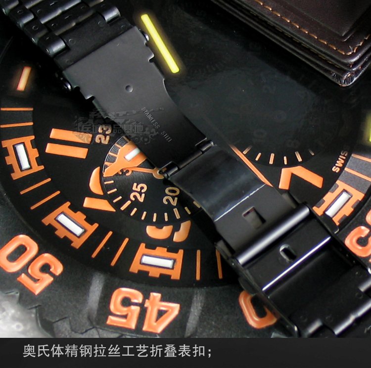 Luminox/雷美诺时 瑞士原装正品 3050系列黑色碳纤维户外运动表带