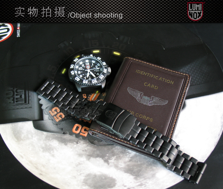 Luminox/雷美诺时 瑞士原装正品 3050系列黑色碳纤维户外运动表带
