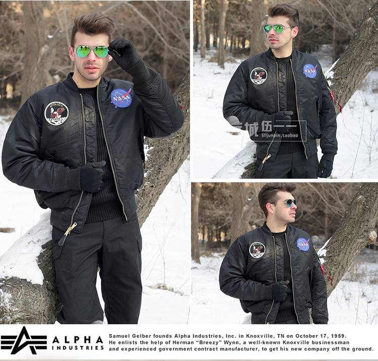 美国正品阿尔法Alpha MA-1阿波罗登月版飞行夹克
