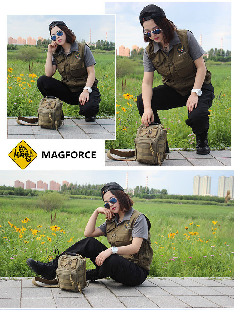 正品麦格霍斯MagForce台湾马盖先0419单肩包汉堡胸包手提斜跨背包