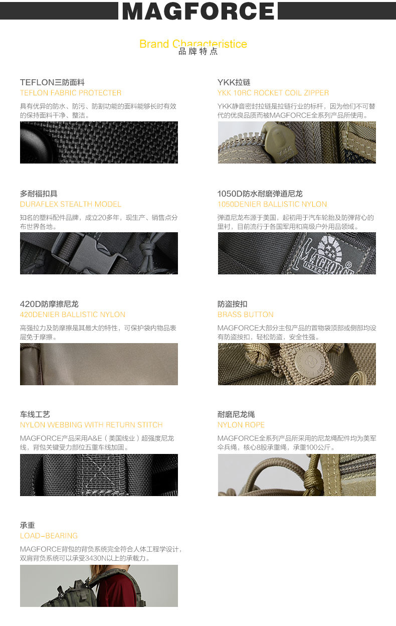 麦格霍斯magforce正品台湾马盖先2016新款钱包军迷卡包0269