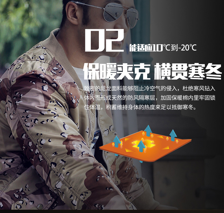 ALPHA INDUSTRIES 美国alpha男户外飞行夹克MA1修身版短款六色迷彩