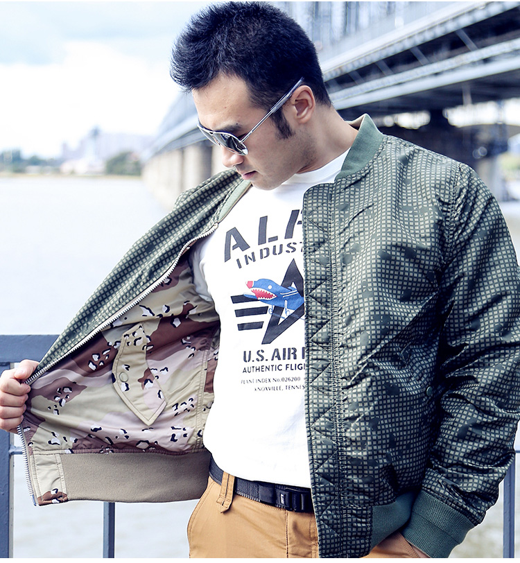 ALPHA INDUSTRIES 美国alpha男户外飞行夹克MA1修身版短款六色迷彩